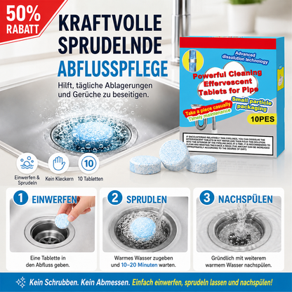 60 % Rabatt🔥🎁 1+1 GRATIS!!🥳 💞 50K+ VERKAUFT! ⚡💧 Leistungsstarke Brausetabletten zur Rohrreinigung