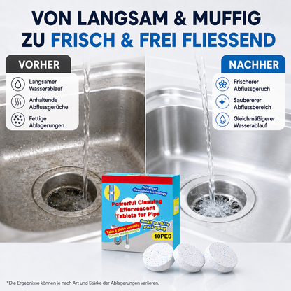 60 % Rabatt🔥🎁 1+1 GRATIS!!🥳 💞 50K+ VERKAUFT! ⚡💧 Leistungsstarke Brausetabletten zur Rohrreinigung