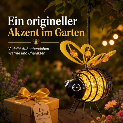 Solar-Hängeleuchte mit Biene für den Außenbereich – Das perfekte Geschenk für Pflanzenliebhaber, Mütter oder einfach jeden, der gerne lächelt ❤️