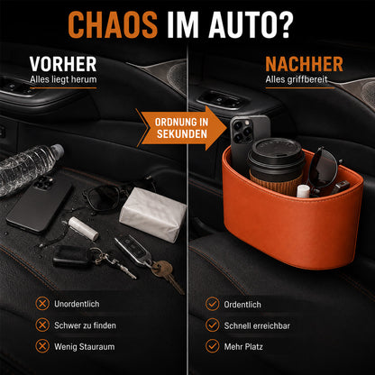 🥳HEISSER VERKAUF 2026🥳💞ÜBER 50.000 VERKAUFT!🚗🧺Getränkehalter aus Leder für die Autotür – Breite Öffnung, Getränke und Handy sind leicht zu erreichen. Sicherer Halt durch Clip-Befestigung. PU-Leder, robust und stilvoll. 🛡️✨