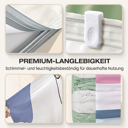 60 % Rabatt🧳💨 50 % Rabatt! Vakuum-Aufbewahrungsbeutel ohne Pumpe – Drücken und versiegeln, keine Pumpe erforderlich. Spart 80 % Platz, hält Kleidung trocken und staubfrei. Ideal für voluminöse Bettwäsche und saisonale Ausrüstung. 🛏️🗄️