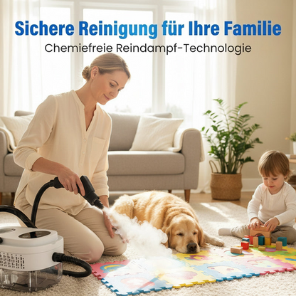 ⏰Hochdruck-Dampfreiniger mit LCD-Display｜Vielseitig für Zuhause, Auto & Küche｜Effektiv gegen Fett & Bakterien✨