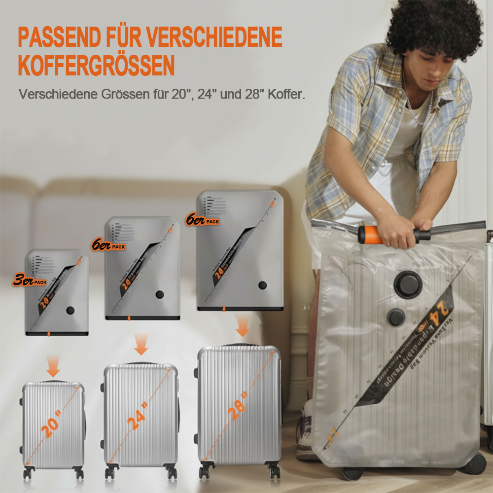 Vakuum-Kompressionsbeutel für Reisen & Zuhause – Platzsparende Aufbewahrung für Kleidung 🧳🏠