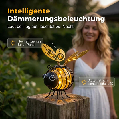Solar-Hängeleuchte mit Biene für den Außenbereich – Das perfekte Geschenk für Pflanzenliebhaber, Mütter oder einfach jeden, der gerne lächelt ❤️