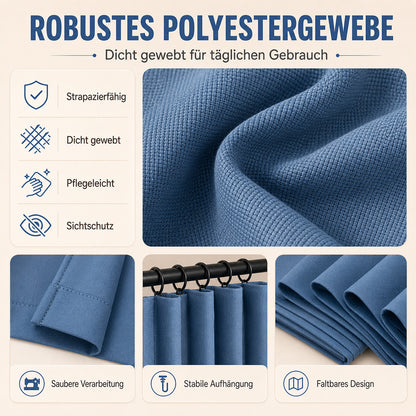 Magnetischer Faltvorhang ohne Bohren
