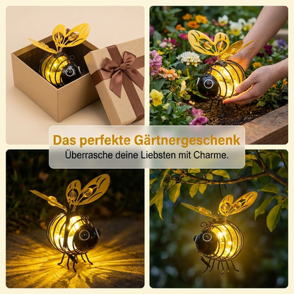 Solar-Hängeleuchte mit Biene für den Außenbereich – Das perfekte Geschenk für Pflanzenliebhaber, Mütter oder einfach jeden, der gerne lächelt ❤️