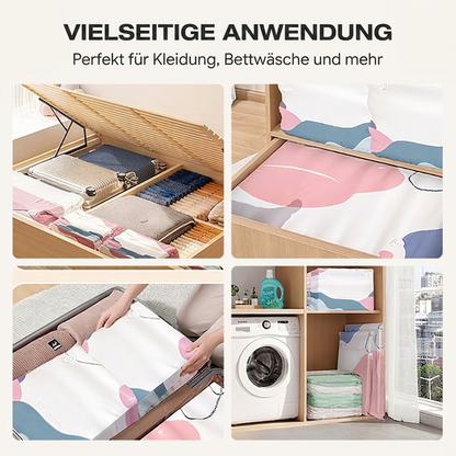 60 % Rabatt🧳💨 50 % Rabatt! Vakuum-Aufbewahrungsbeutel ohne Pumpe – Drücken und versiegeln, keine Pumpe erforderlich. Spart 80 % Platz, hält Kleidung trocken und staubfrei. Ideal für voluminöse Bettwäsche und saisonale Ausrüstung. 🛏️🗄️