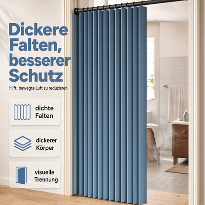 Magnetischer Faltvorhang ohne Bohren