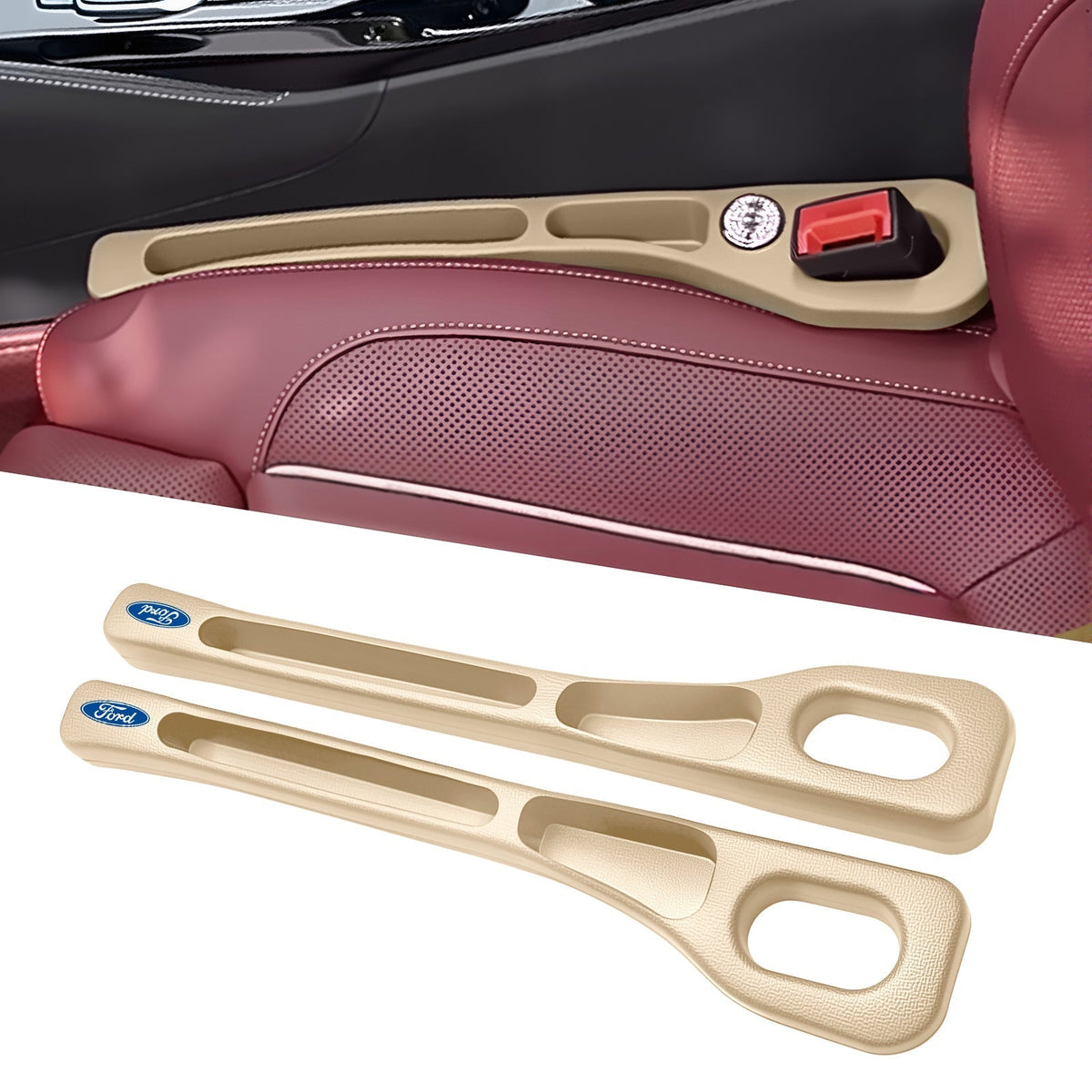 Nie wieder das Handy zwischen den Autositzen verlieren💺🌟Universeller Sitzlücken-Füller • Organizer mit Doppel-Fach🌟