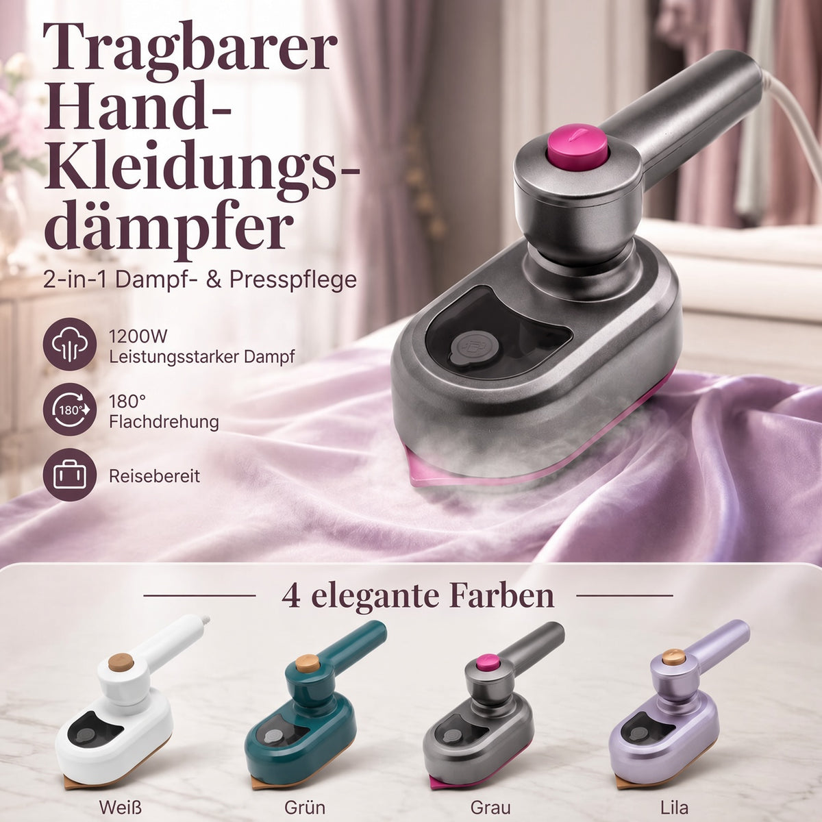 Tragbarer Kleidungsstück Bügeleisen – Kleidung schnell & einfach glätten