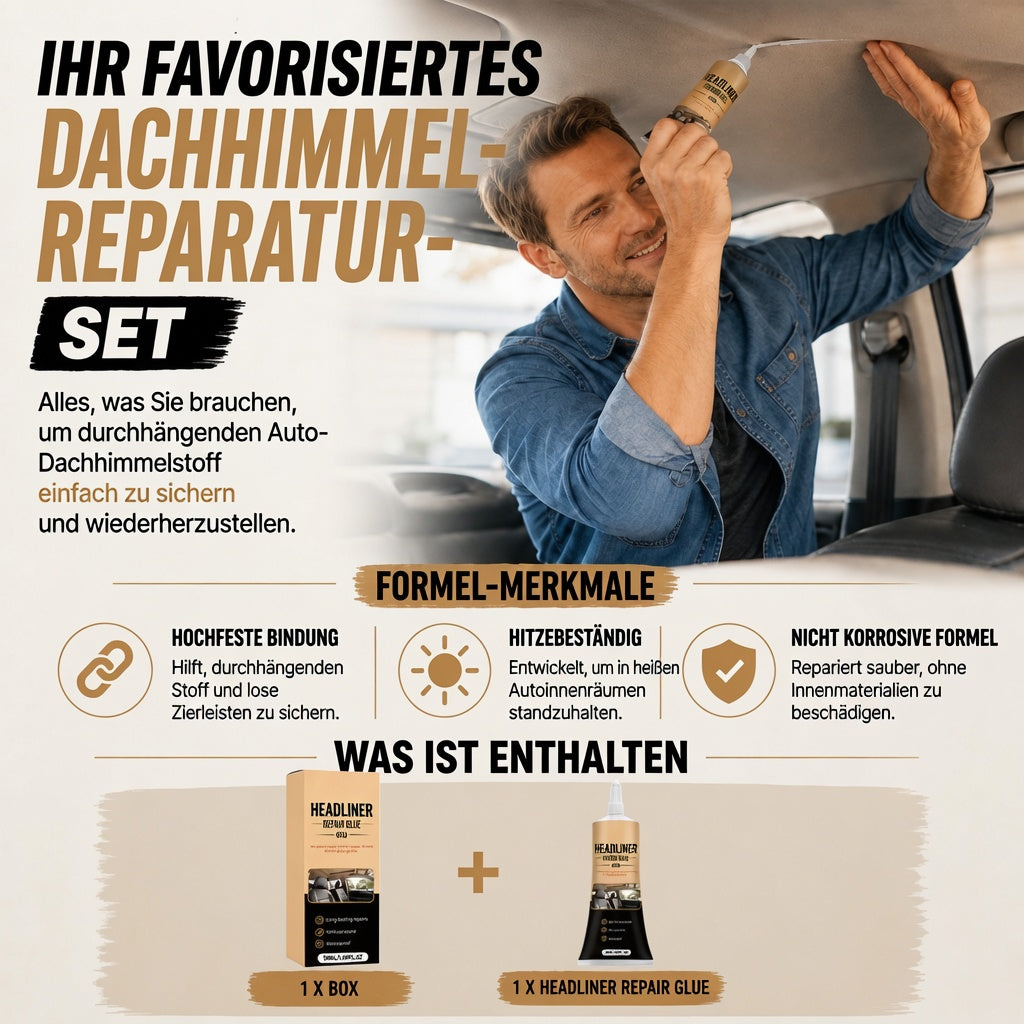 🚗 Auto-Dachhimmel-Reparaturkleber – starke Haftung für schnelle Innenraum-Reparaturen