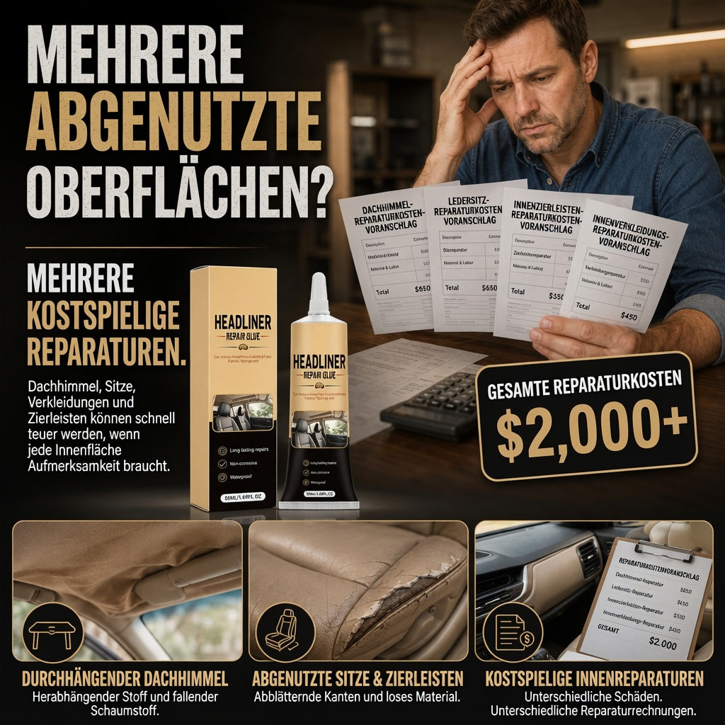 🚗 Auto-Dachhimmel-Reparaturkleber – starke Haftung für schnelle Innenraum-Reparaturen