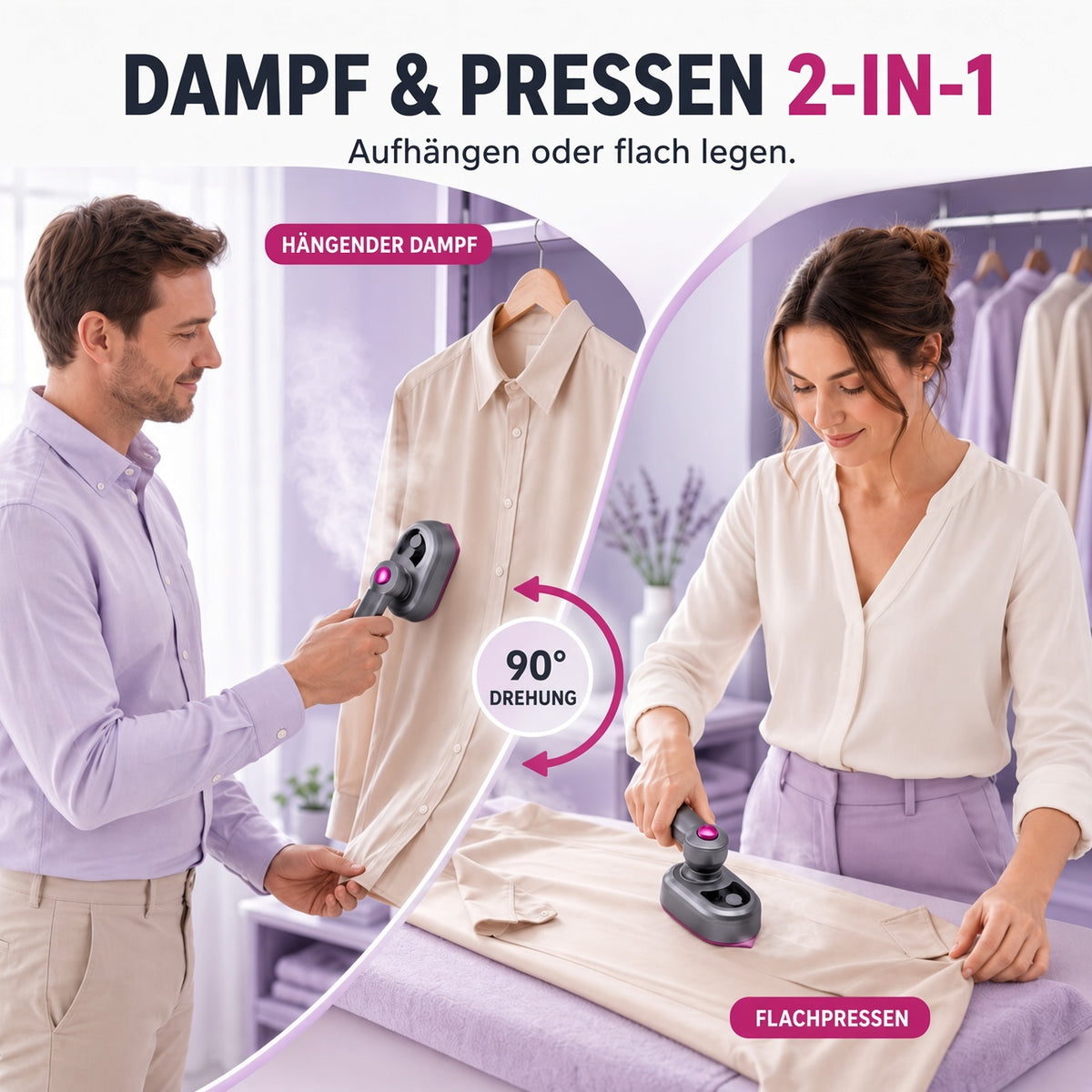 Tragbarer Kleidungsstück Bügeleisen – Kleidung schnell & einfach glätten
