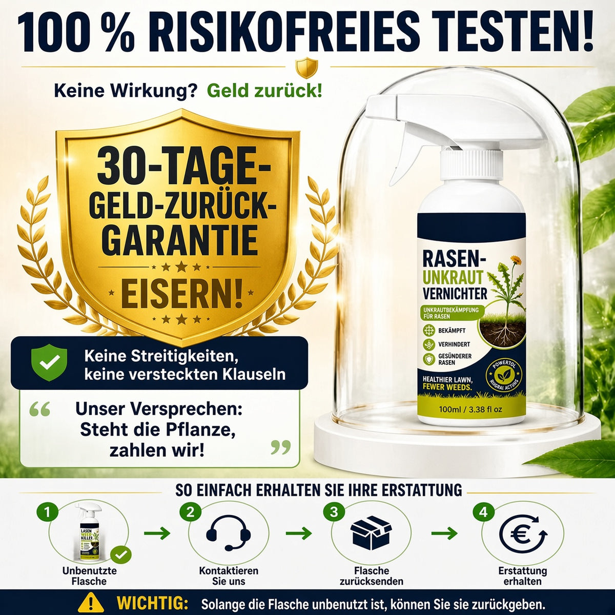 🔥 50 % RABATT 🌿 Unkraut-Stop – Wirksam gegen Unkraut & neues Wachstum | Garten, Wege & Hof ⚡