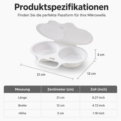 2-Eier-Mikrowellenkocher – Frühstück in Minuten!