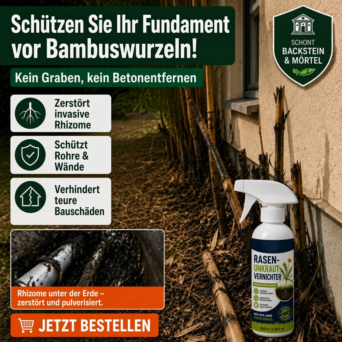 🔥 50 % RABATT 🌿 Unkraut-Stop – Wirksam gegen Unkraut & neues Wachstum | Garten, Wege & Hof ⚡
