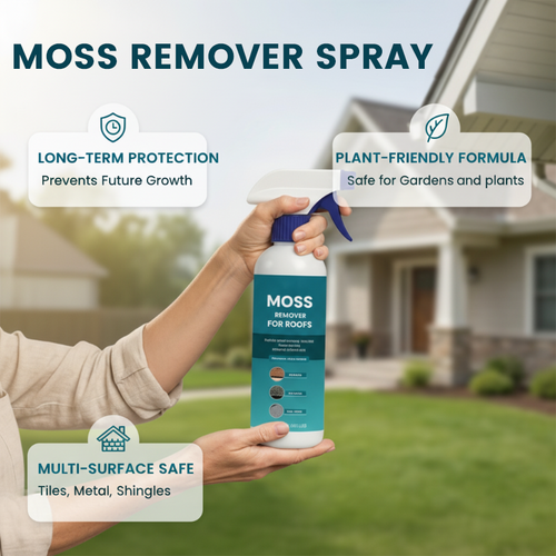 60 % Rabatt Allzweck-Reinigungsspray gegen Moos und Algen auf Dächern