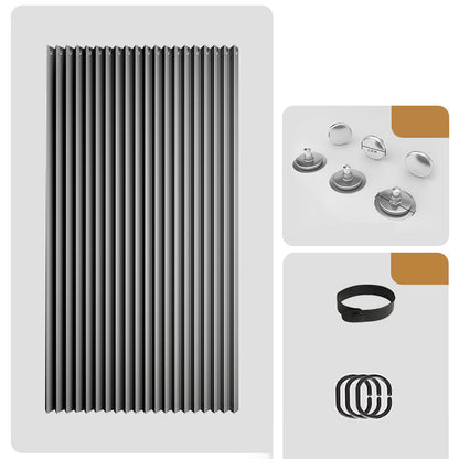 Magnetischer Faltvorhang ohne Bohren