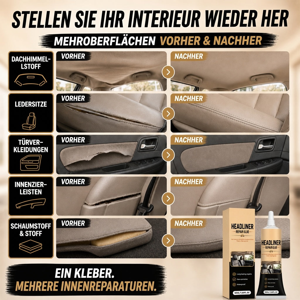 🚗 Auto-Dachhimmel-Reparaturkleber – starke Haftung für schnelle Innenraum-Reparaturen